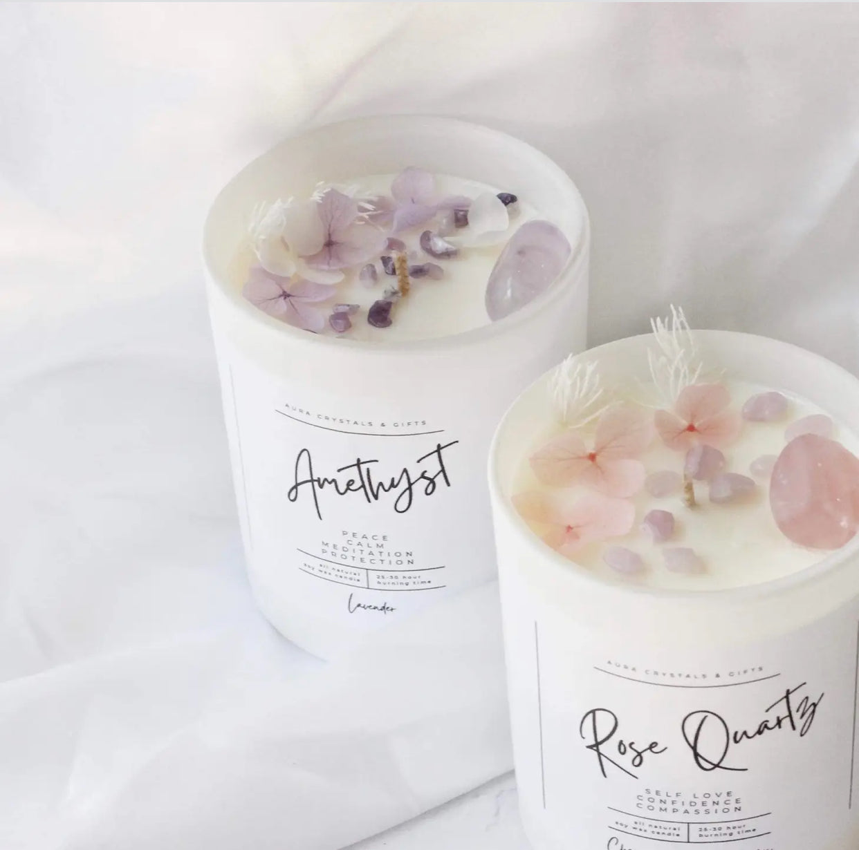 AMETHYST QUARTZ CANDLE