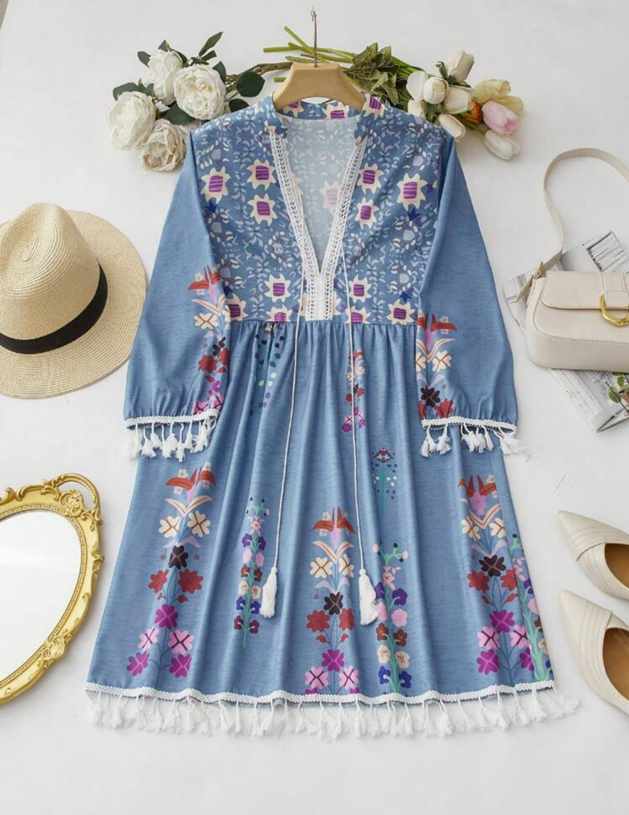COCO PALM MIDI DRESS SpiritedRituals Online COCO PALM MIDI DRESS SpiritedRituals Online