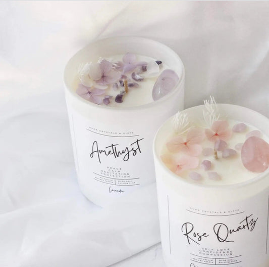 AMETHYST QUARTZ CANDLE
