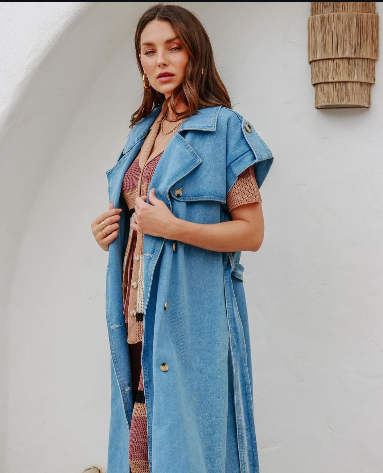 Bella Denim Trench Coat