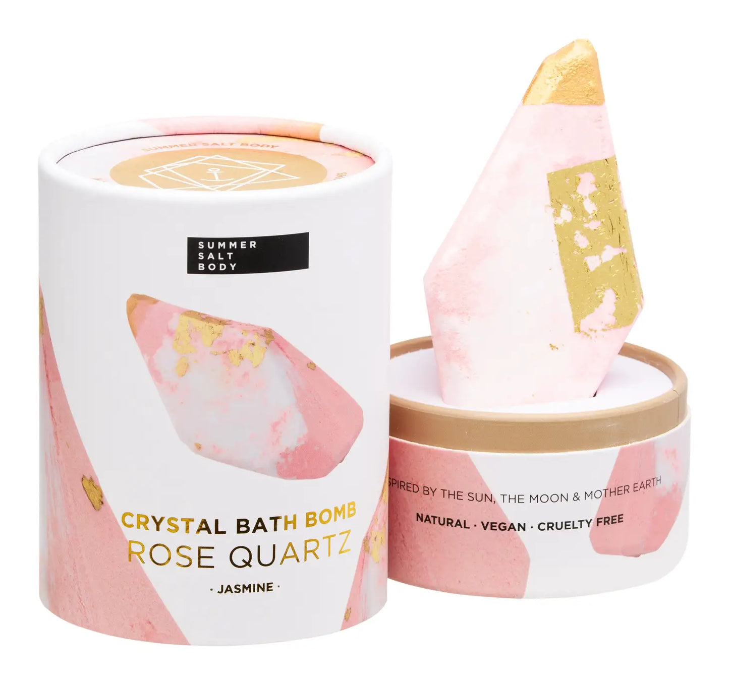 Crystal Bath Bomb - Rose Quartz - Jasmine